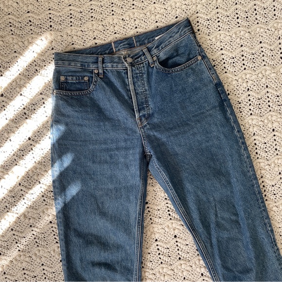 Everlane The Cheeky Jean High Waist Button Fly Curvy Fit Medium Wash (Si… - Picture 4 of 8